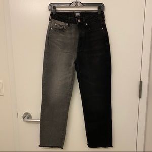 UO Color Block Straight Leg Jeans